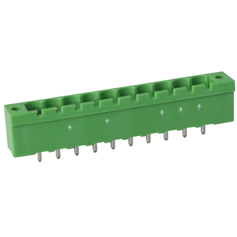 Steckbare Anschlussklemme 5,08 mm | Stecker | vertikal | mit Flansch