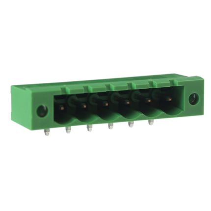 Steckbare Anschlussklemme 5,08 mm | Stecker | horizontal | mit Flansch