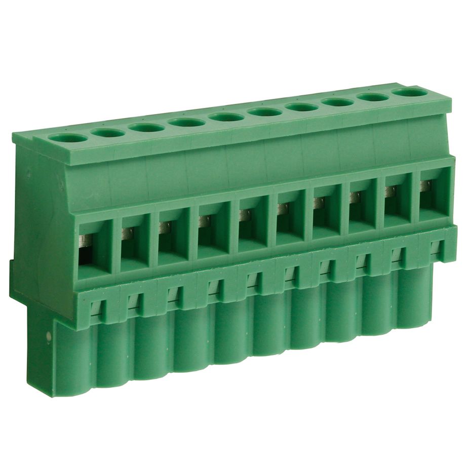 Steckbare Anschlussklemme 5 mm | Buchse | vertikal standard | Rising-Clamp