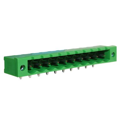 Steckbare Anschlussklemme 5,08 mm | Stecker | horizontal | mit Flansch