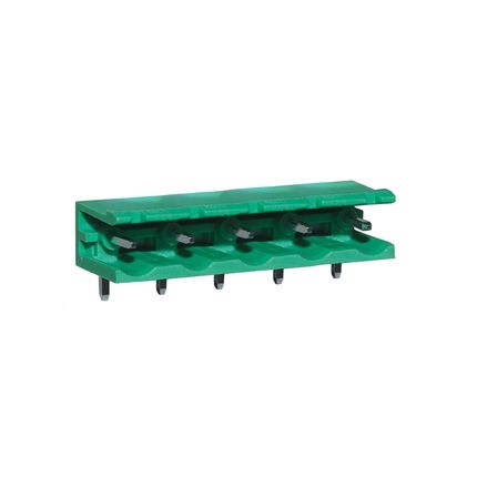 Steckbare Anschlussklemme 7,62 mm | Stecker | horizontal | offene Seiten