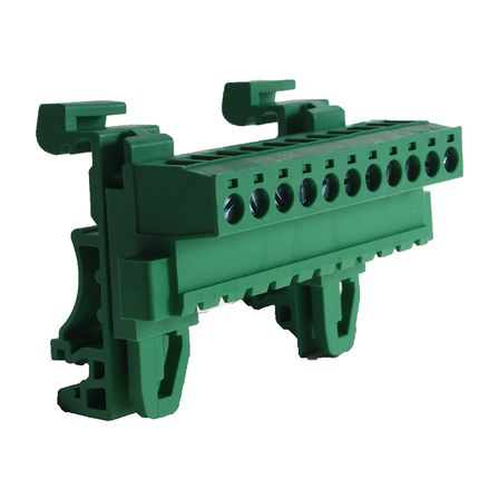 Steckbare DIN-Schienen-Anschlussklemme 5 mm | horizontal
