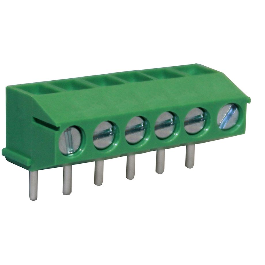 Anschlussklemme 3,5 mm | Drahtschutzbügel | niedriges Profil | 90°