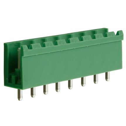 Steckbare Anschlussklemme 5 mm | Stecker | vertikal | offene Seiten
