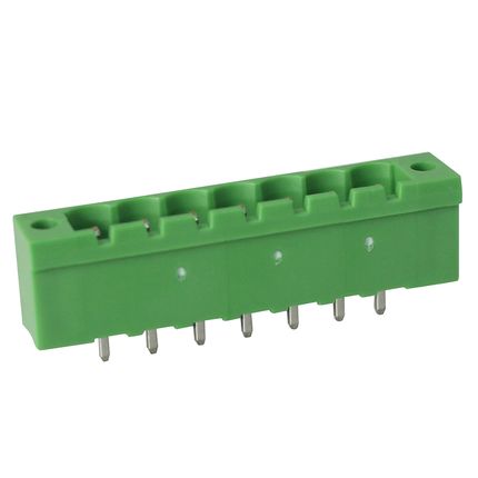 Steckbare Anschlussklemme 5,08 mm | Stecker | vertikal | mit Flansch