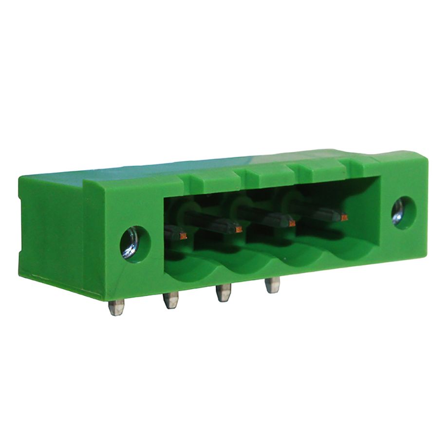 Steckbare Anschlussklemme 5 mm | Stecker | horizontal | geschlossene Seiten