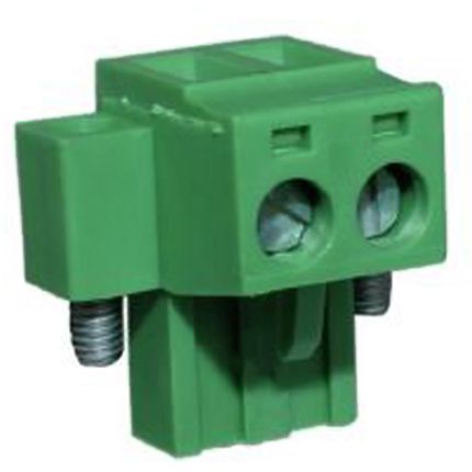 Steckbare Anschlussklemme 5 mm | Buchse | Rising-Clamp | mit Flansch