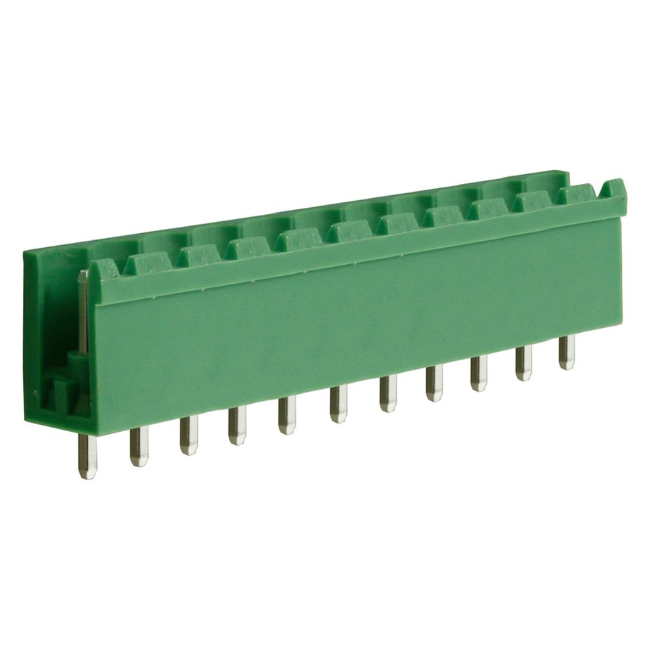 Steckbare Anschlussklemme 5 mm | Stecker | vertikal | geschlossene Seiten