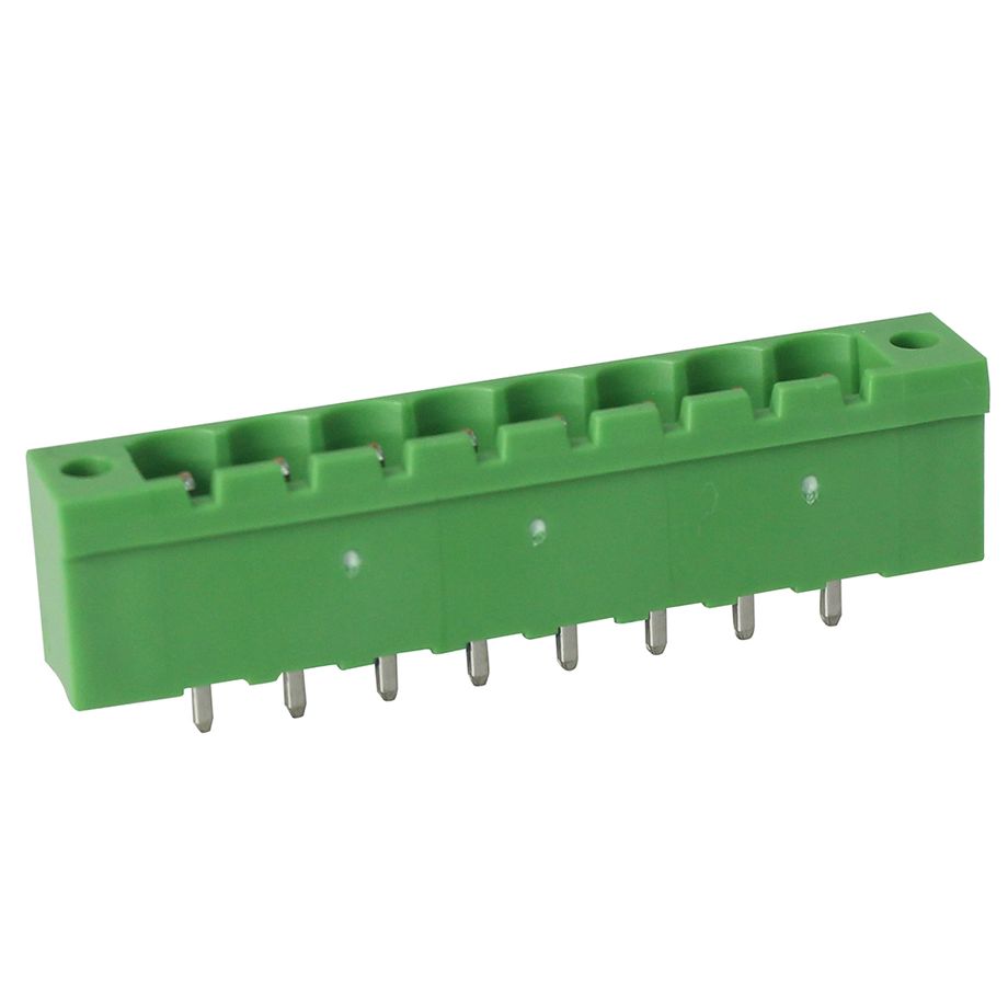 Steckbare Anschlussklemme 5 mm | Stecker | vertikal | geschlossene Seiten