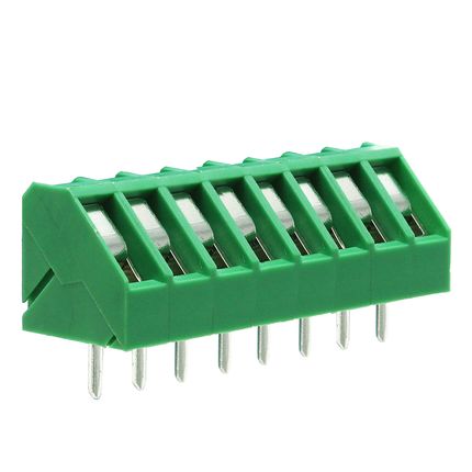 Anschlussklemme 5 mm | niedriges Profil | 45° | Rising-Clamp