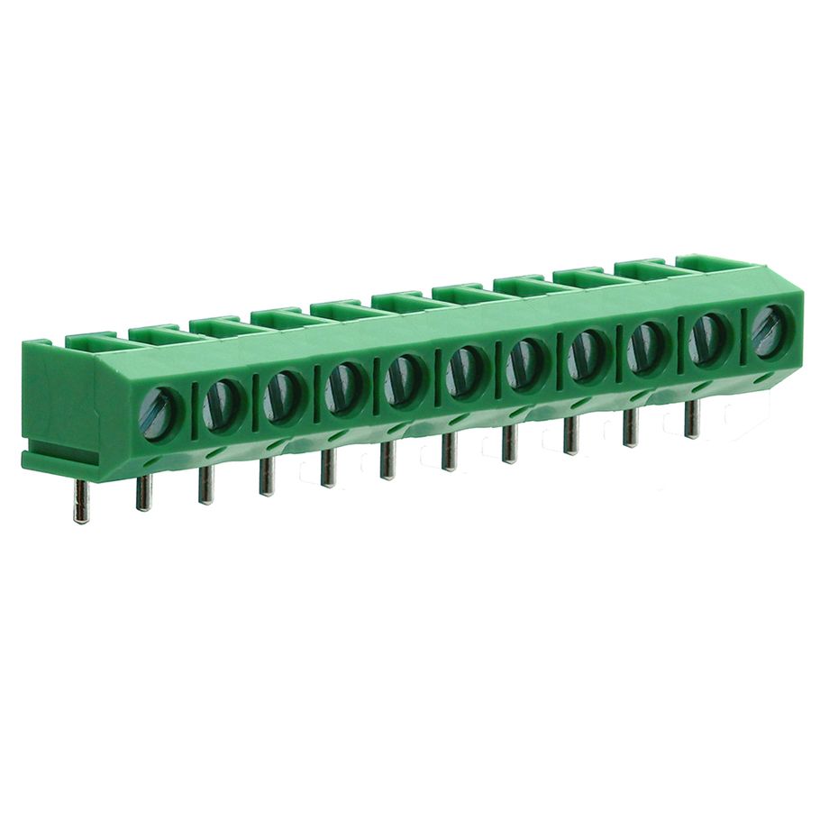 Anschlussklemme 5 mm | niedriges Profil | 90°