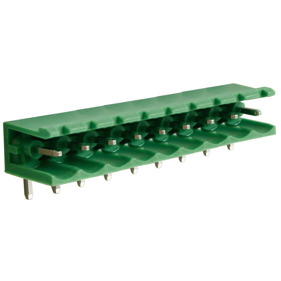 Steckbare Anschlussklemme 5 mm | Stecker | horizontal | geschlossene Seiten