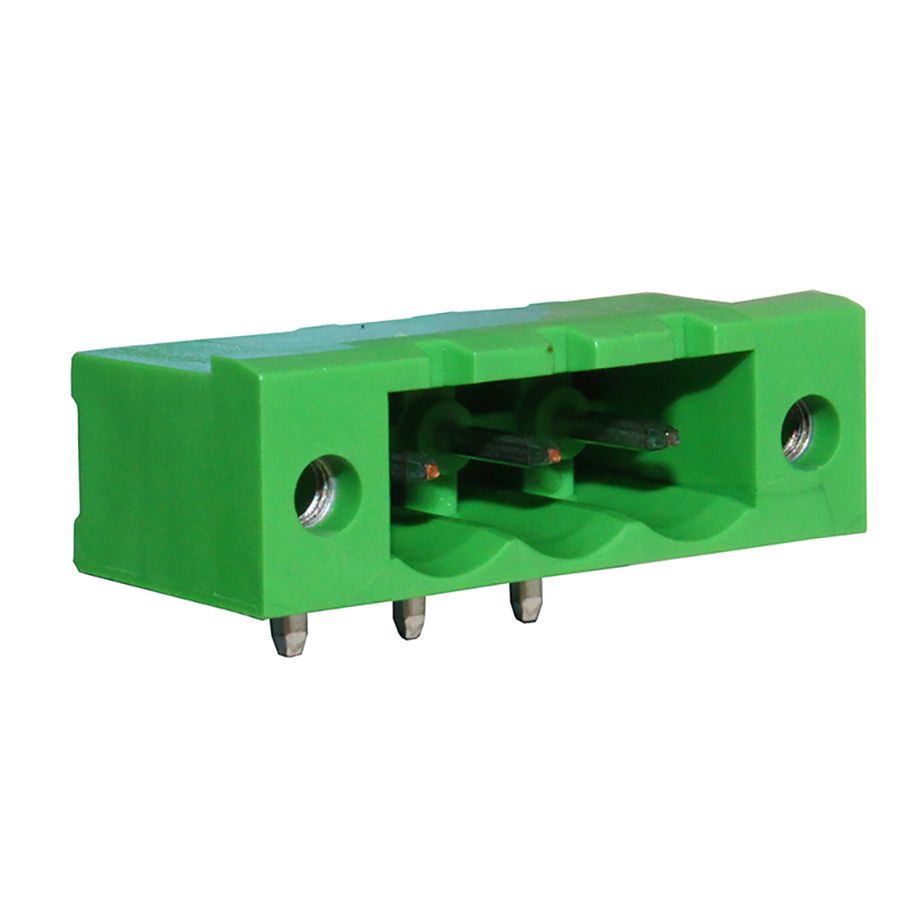 Steckbare Anschlussklemme 5 mm | Stecker | horizontal | geschlossene Seiten