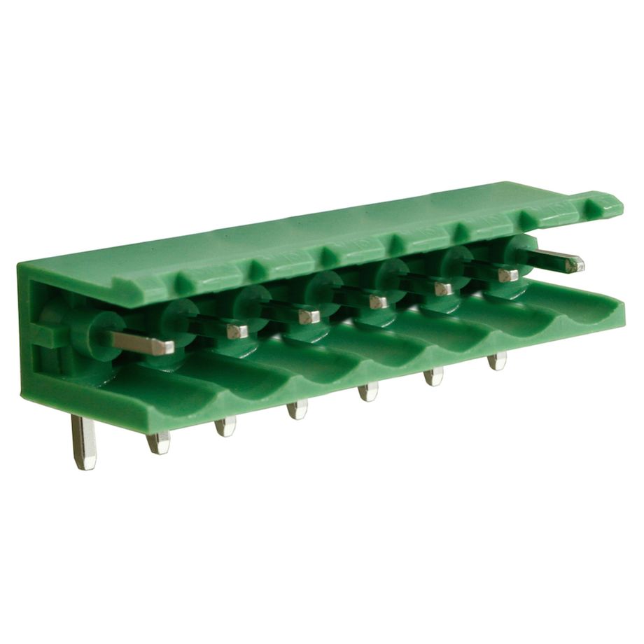 Steckbare Anschlussklemme 5 mm | Stecker | horizontal | geschlossene Seiten