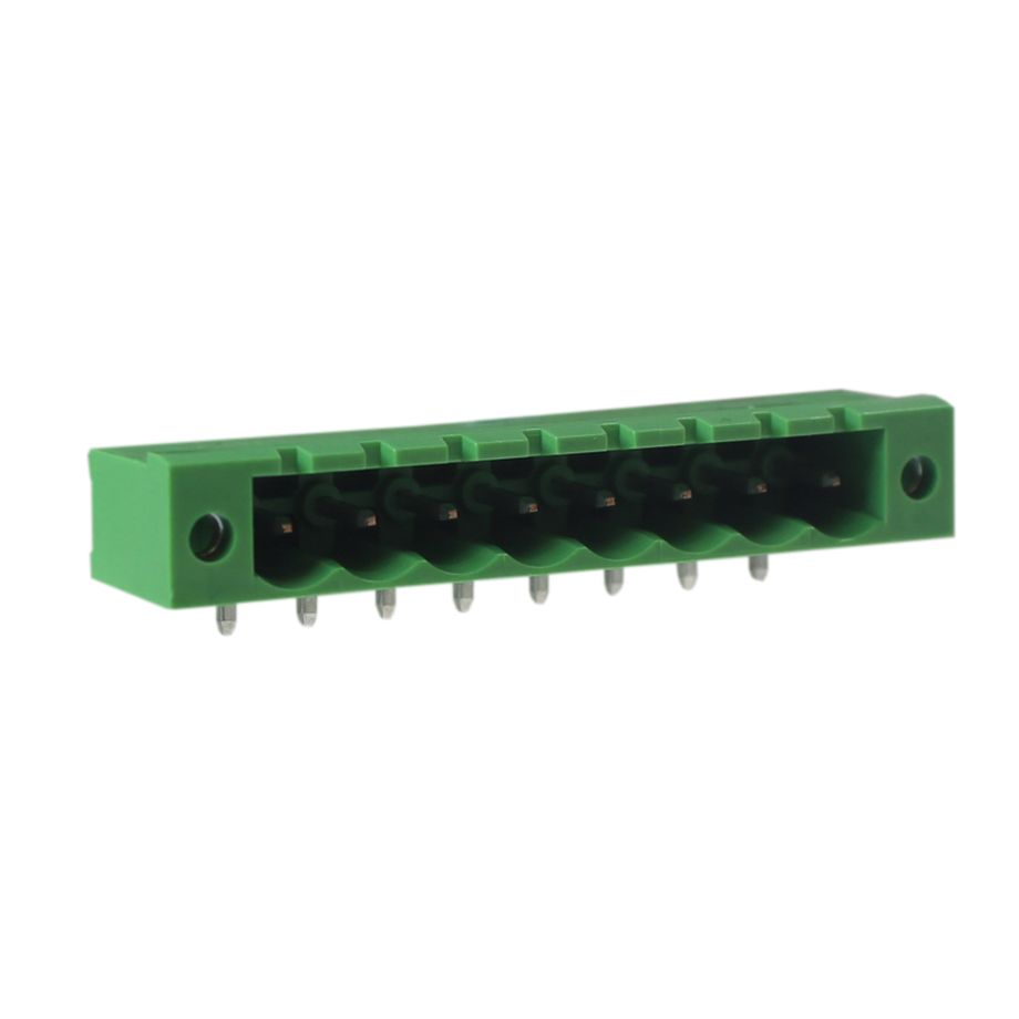 Steckbare Anschlussklemme 5 mm | Stecker | horizontal | geschlossene Seiten