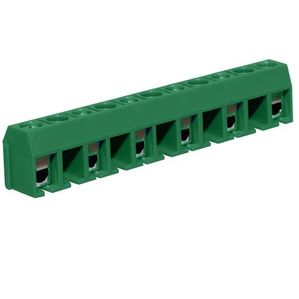Anschlussklemme 10 mm | Drahtschutzbügel | niedriges Profil | 90°