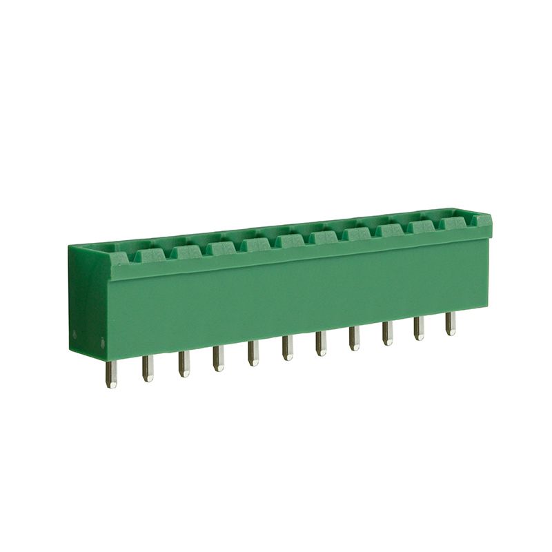 Steckbare Anschlussklemme 5 mm | Stecker | vertikal | geschlossene Seiten