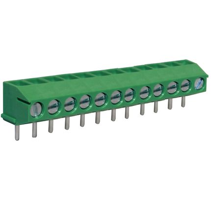 Anschlussklemme 3,5 mm | Drahtschutzbügel | niedriges Profil | 90°