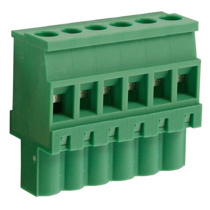 Steckbare Anschlussklemme 5 mm | Buchse | vertikal standard | Rising-Clamp