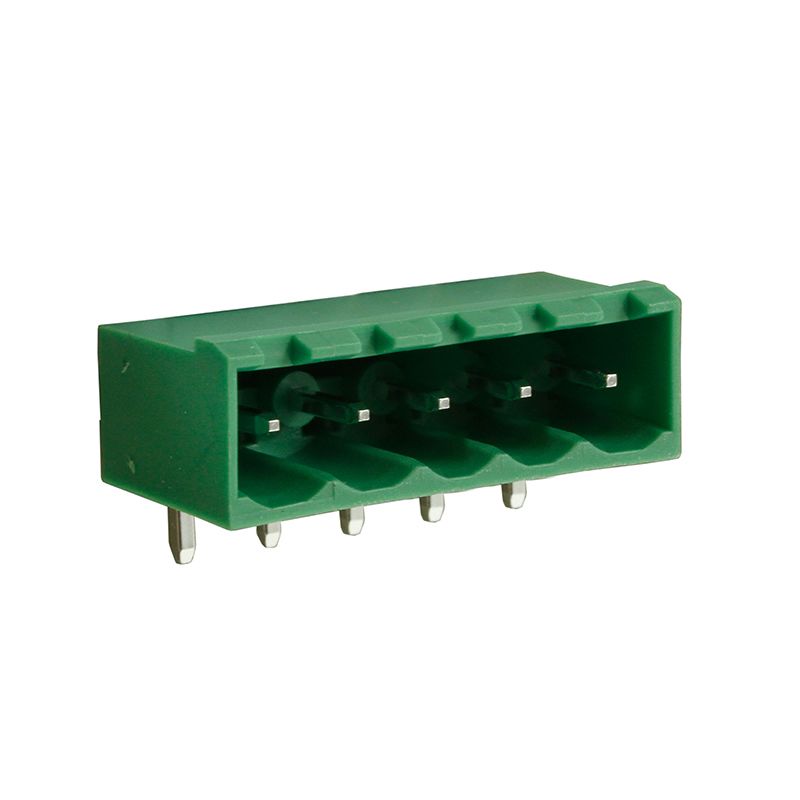 Steckbare Anschlussklemme 5 mm | Stecker | horizontal | geschlossene Seiten