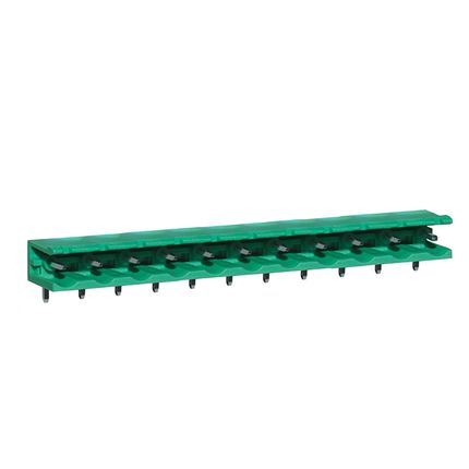 Steckbare Anschlussklemme 7,62 mm | Stecker | horizontal | offene Seiten