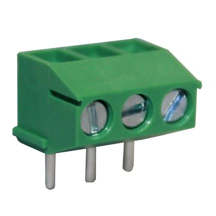 Anschlussklemme 3,5 mm | Drahtschutzbügel | niedriges Profil | 90°