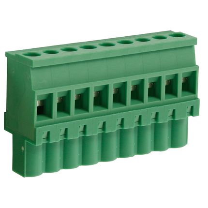 Steckbare Anschlussklemme 5 mm | Buchse | vertikal standard | Rising-Clamp