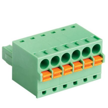 Federkraftklemmblock 3,81 mm | steckbar | Buchse