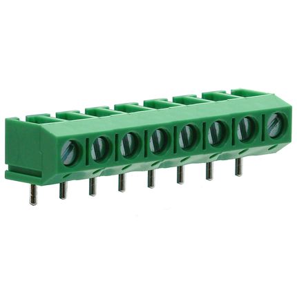 Anschlussklemme 5 mm | niedriges Profil | 90°