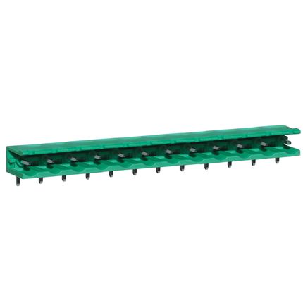 Steckbare Anschlussklemme 7,62 mm | Stecker | horizontal | offene Seiten