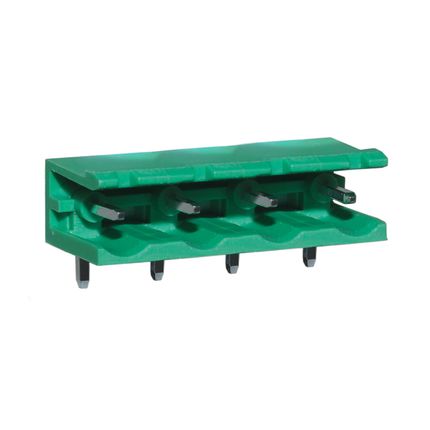 Steckbare Anschlussklemme 7,62 mm | Stecker | horizontal | offene Seiten