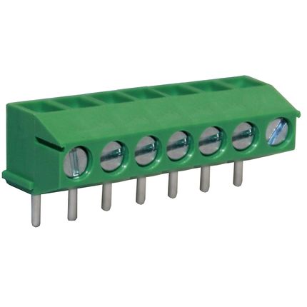 Anschlussklemme 3,5 mm | Drahtschutzbügel | niedriges Profil | 90°