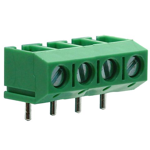 Anschlussklemme 5 mm | niedriges Profil | 90°
