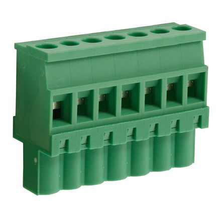Steckbare Anschlussklemme 5 mm | Buchse | vertikal standard | Rising-Clamp