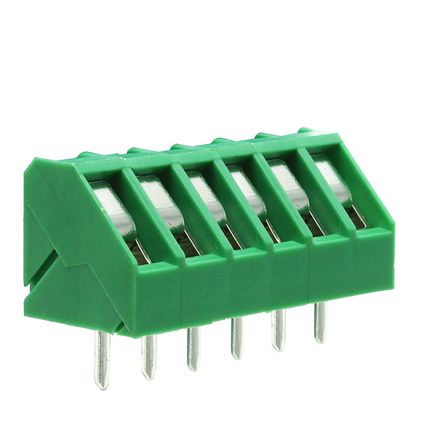 Anschlussklemme 5 mm | niedriges Profil | 45° | Rising-Clamp