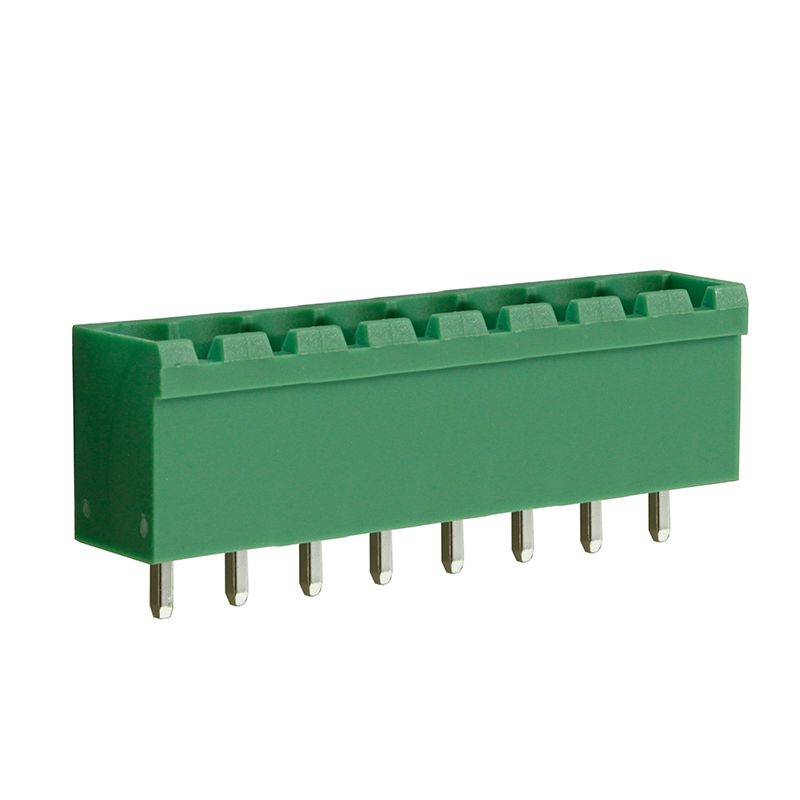 Steckbare Anschlussklemme 5 mm | Stecker | vertikal | geschlossene Seiten