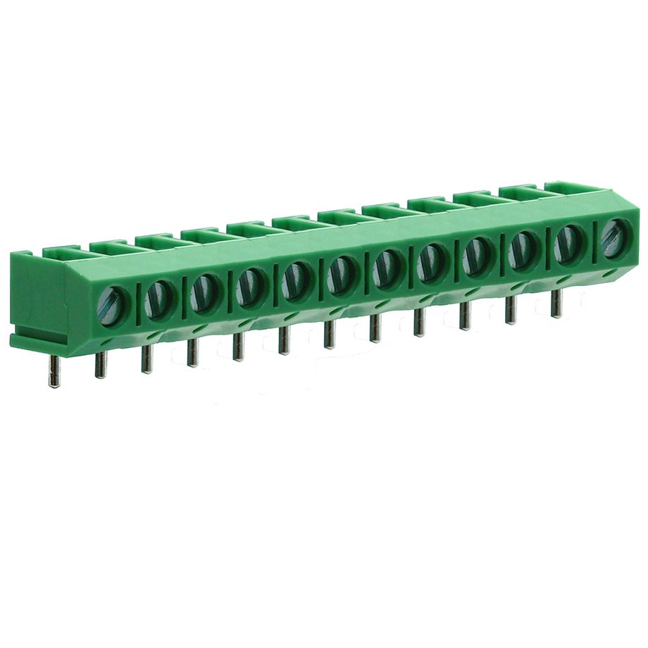 Anschlussklemme 5 mm | niedriges Profil | 90°