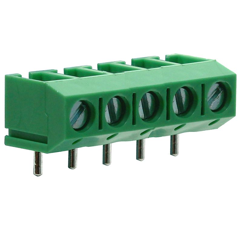 Anschlussklemme 5 mm | niedriges Profil | 90°
