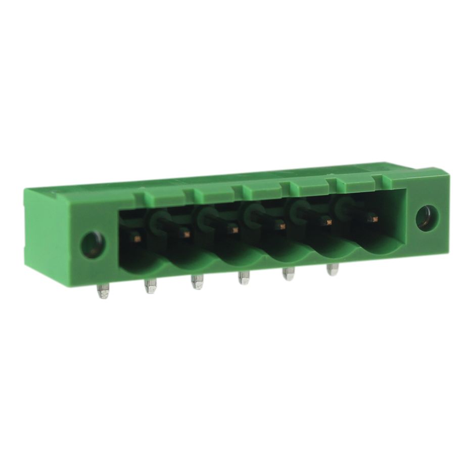 Steckbare Anschlussklemme 5 mm | Stecker | horizontal | geschlossene Seiten
