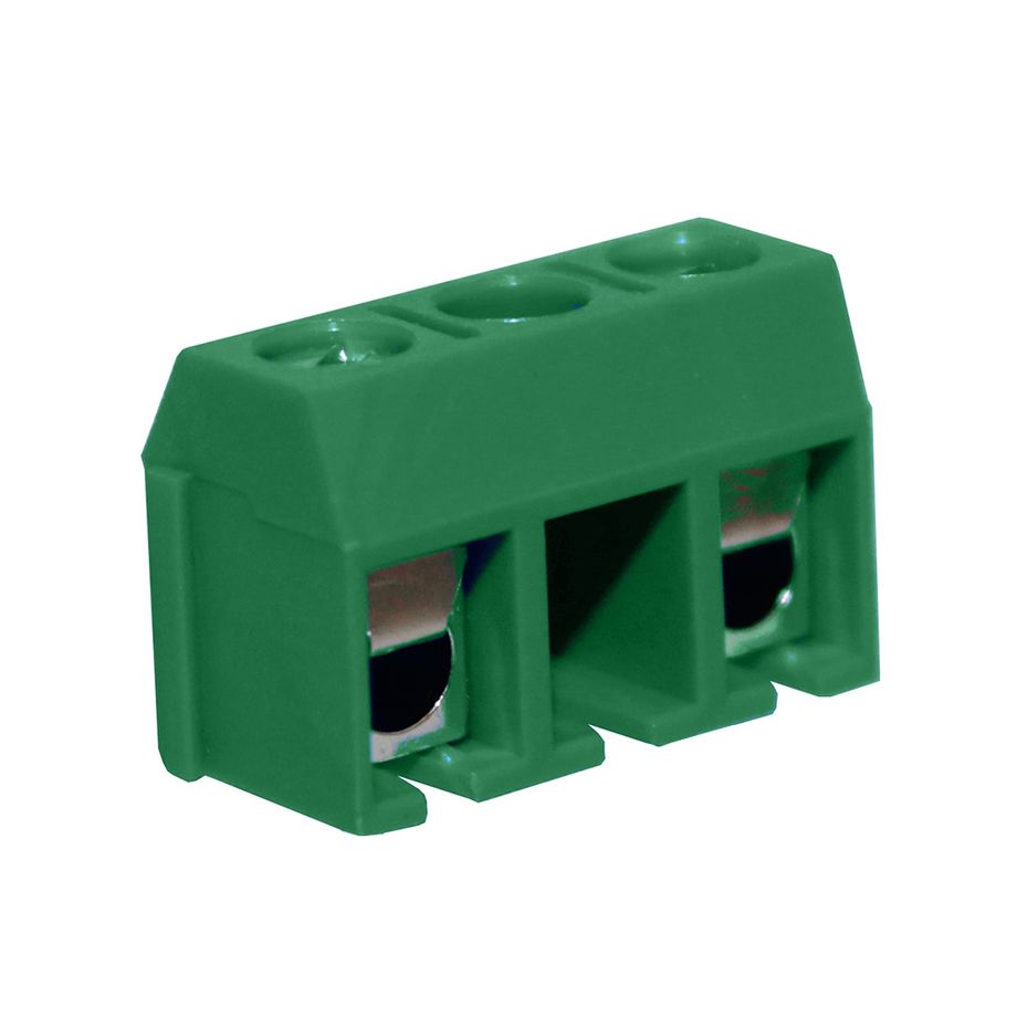 Anschlussklemme 10 mm | Drahtschutzbügel | niedriges Profil | 90°