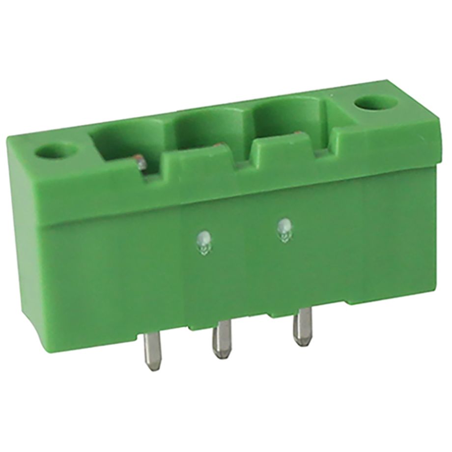 Steckbare Anschlussklemme 5 mm | Stecker | vertikal | geschlossene Seiten