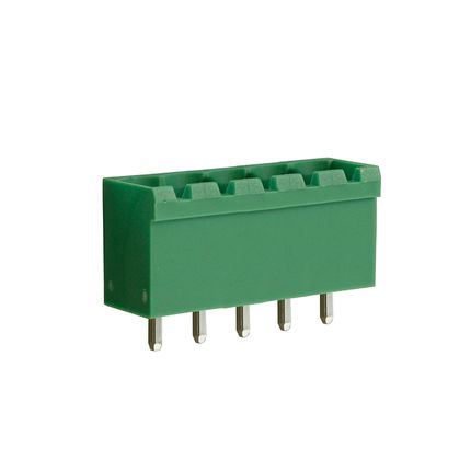 Steckbare Anschlussklemme 5 mm | Stecker | vertikal | geschlossene Seiten