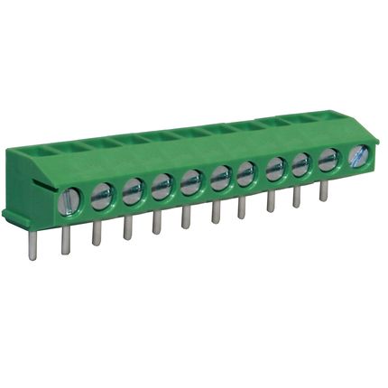 Anschlussklemme 3,5 mm | Drahtschutzbügel | niedriges Profil | 90°