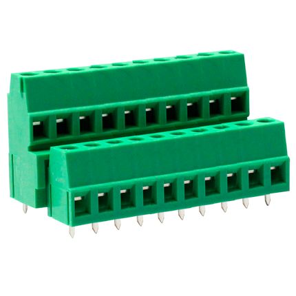 Doppelstock-Anschlussklemme 5,08 mm | Rising-Clamp