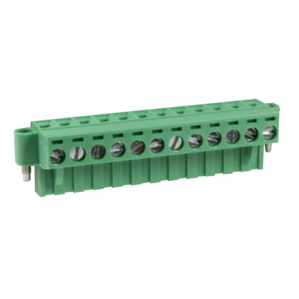 Steckbare Anschlussklemme 5 mm | Buchse | Rising-Clamp | mit Flansch