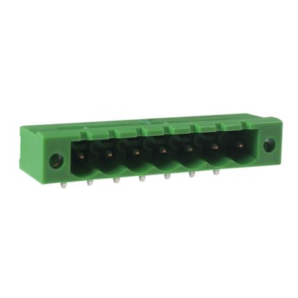 Steckbare Anschlussklemme 5,08 mm | Stecker | horizontal | mit Flansch