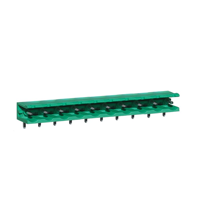 Steckbare Anschlussklemme 7,62 mm | Stecker | horizontal | offene Seiten